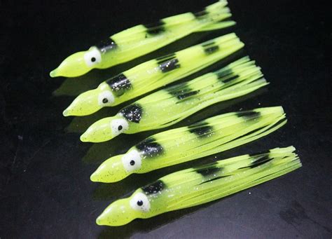 Fishing Artifical Lures Luminous Octopus Skirt Squid Lure Octopus Rig