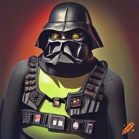 Shrek And Darth Vader Crossover Character On Craiyon