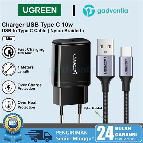 Jual Ugreen Kabel Charger USB To Type C Cable Data Fast Charging 3A