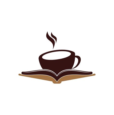 Coffee Book Vector Logo Design Tea Book Store Iconic Logo 14039210