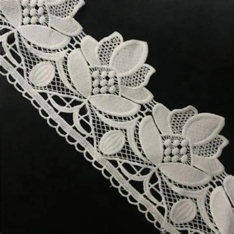 Embroidery Water Soluble Chemical Lace Trimming White Embroidery Lace