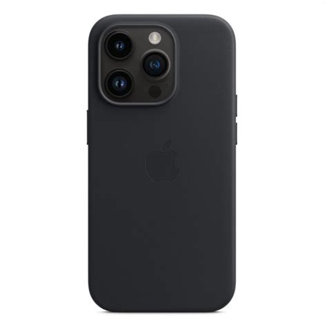Apple iPhone 14 Pro Leather Case with MagSafe, midnight - PlayGoSmart