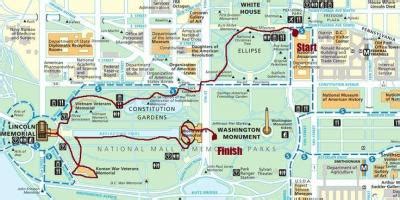 Washington dc walking tour map - Dc walking tour map (District of ...