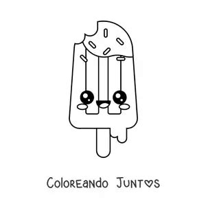 Dibujos Kawaii De Helados Para Colorear Gratis Coloreando Juntos 35328