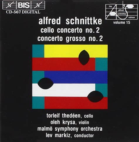 Schnittke Cello Concerto No 2 Concerto Grosso No 2 Amazon Co Uk