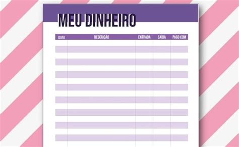 Planner financeiro 9 opções gratuitas para download