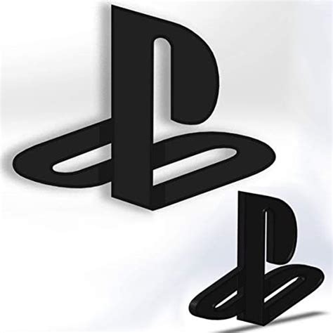 PS Logo Self-adhesive PlayStation PS4 / PS5 Symbol Black Color Sony PlayStation Setup Decoration ...