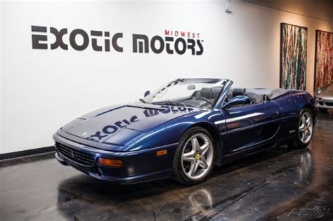 1997 Ferrari F355 Spider Blu Swatters On Blue Scuro 27k Miles Serviced