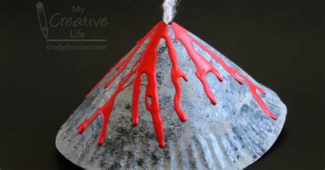 Cindy DeRosier My Creative Life Paper Plate Volcano