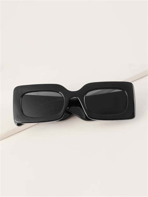 Shein Sxy Trendy Acrylic Frame Fashion Glasses Rectangle Y2k Sunglasses Shein Usa