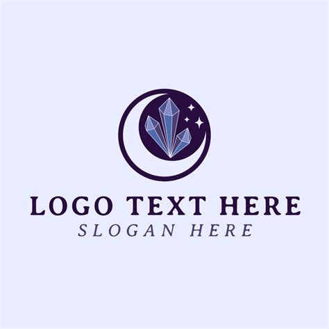 Crystal Moon Stars Logo Brandcrowd Logo Maker