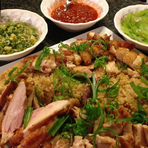 Crispy Hainanese Chicken Rice Rfood