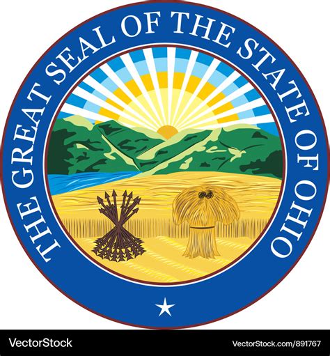 Ohio seal Royalty Free Vector Image - VectorStock