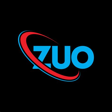 Zuo Logo Zo Brief Zuo Brief Logo Ontwerp Initialen Zuo Logo