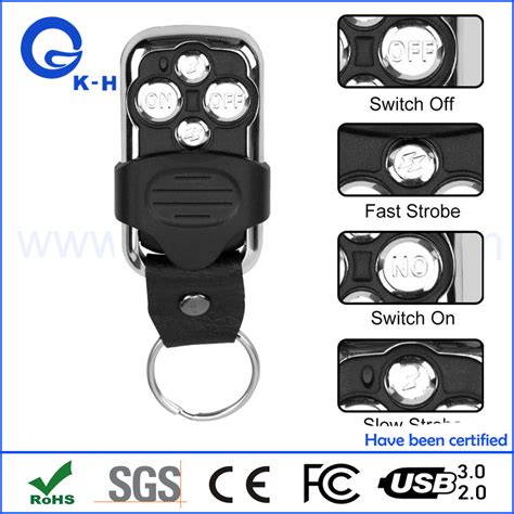 4 Button Cloning Copy 433MHz Electric Garage Door Remote Control ...