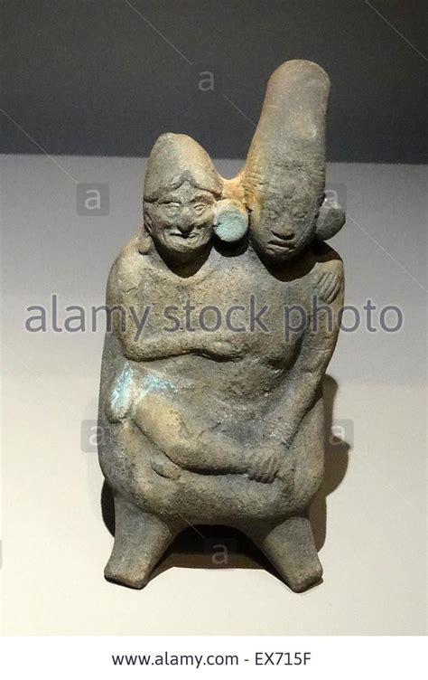 Statues For Sale The Embrace Ceramic Figurines Mayan Lion Sculpture