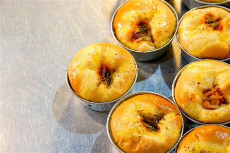Hot Bun In Aluminium Cup In Bakery Shop Stock Photo At Vecteezy