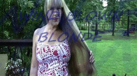 Wind Blown Blonde Over The Edge Clips4sale