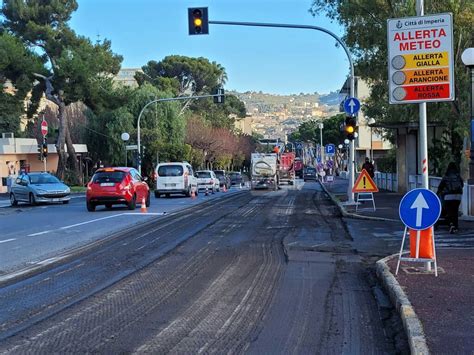 Imperia Al Via Il Rifacimento Degli Asfalti In Viale Matteotti