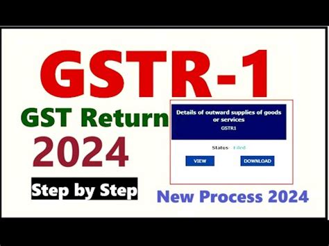 GST Return Filing 2024 GSTR 1 Filing GST Monthly Filing GST