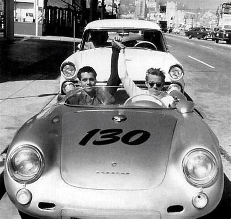 James Dean Driving Lil Bastard Porsche 550 Porsche Club Vintage Cars