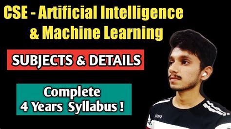 Cse Artificial Intelligence And Machine Learning Syllabus Subjects