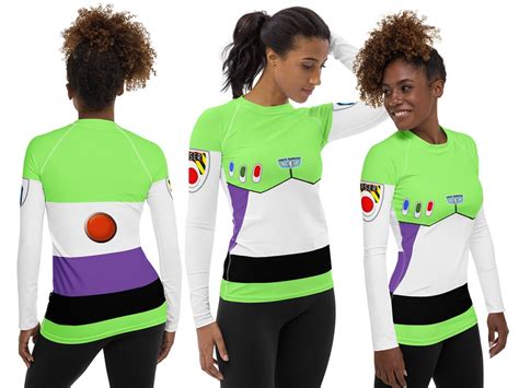 Buzz Lightyear Workout Rash Guard Shirt Woman Costume Cosplay Toy Story