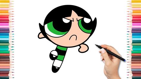 How To Draw Buttercup From The Powerpuff Girls Easy Tutorial Step By