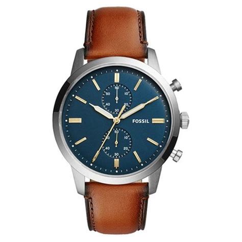 Đồng Hồ Nam Fossil 44mm Townsman FS5279 Màu Xanh Nâu Vua Hàng Hiệu