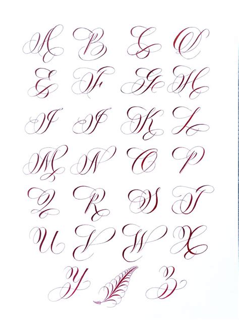 Cursive Fonts For Tattoos Alphabet