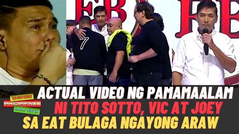 ACTUAL VIDEO Ng PAMAMAALAM Nila Tito Vic At Joey Sa Eat Bulaga May 31