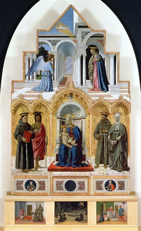 Altarpiece Annunciation Madonna And Child With Saints Miracles Of St