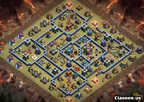 Town Hall 14 Th14 Wartrophy Base 31 With Link 3 2021 War Base