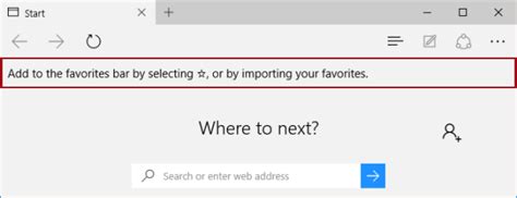 Hide And Show Favorites Bar In Microsoft Edge