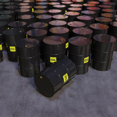 Premium Photo Black Oil Barrels