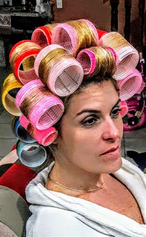 Femme Gros Bigoudis Velcros Sleep In Hair Rollers Hair Curlers Rollers