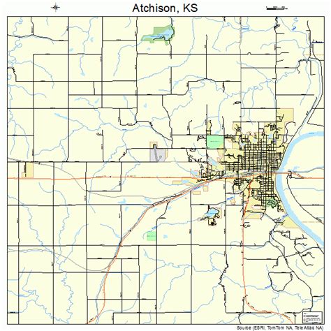 Atchison Kansas Street Map 2002900