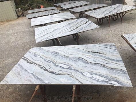 Chinese Danube Blue Marble Slabs For Wall Floor From China