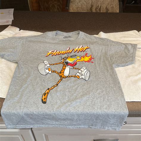 Cheetos Chester Cheetah Flamin Hot T Shirt Tee Shirt Gem