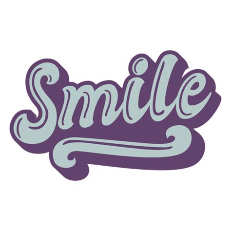 Dise O Png Y Svg De Letras De Sonrisa De Palabras Populares Para Camisetas