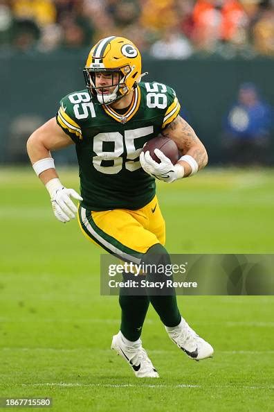 Tucker Kraft Of The Green Bay Packers Runs For Yards During A Game