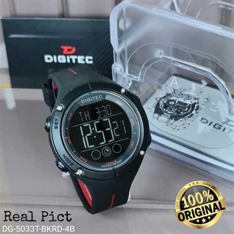 Jam Tangan Pria Digital Digitec Dg T Rubber Strap Sporty Tahan Air