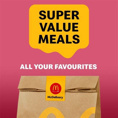 Sep Onward Mcdonald S Mcdelivery Super Value Meals Promotion