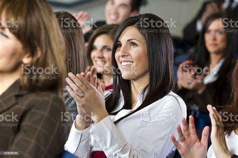 Group Of People Clapping Stock Photo Download Image Now Auditorium