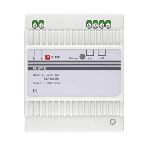Блок питания 12В DR-45W-12 EKF PROxima купить за 2811 руб. в интернет ...