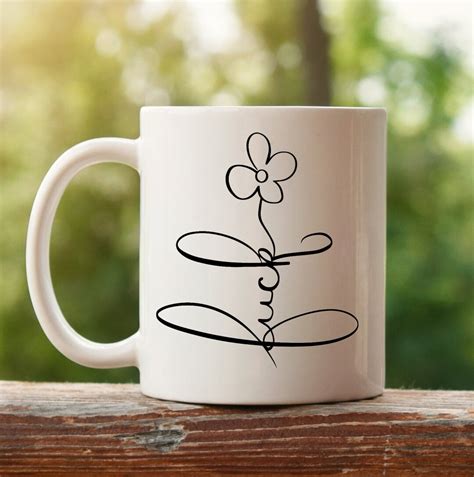 Fuck Flower Mug Daisy Mug Curse Word Mug Fuck Mug Funny Coffee Mug Funny Gift For Friend