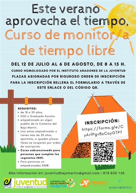 Curso Monitor Tiempo Libre Ayuntamiento De Urrea De Ga N