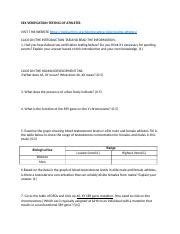 Sex Verification Testing Of Athletes Docx SEX VERIFICATION TESTING OF