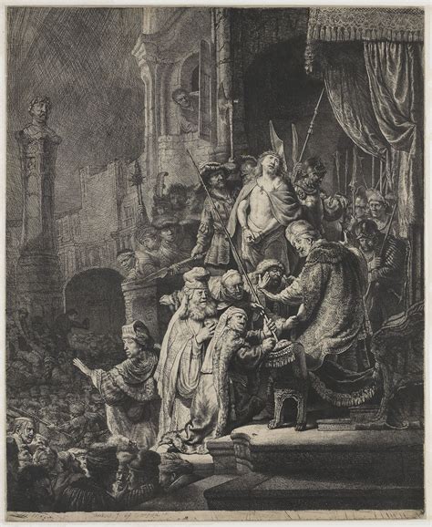 Christ before Pilate, 1636 - Rembrandt - WikiArt.org