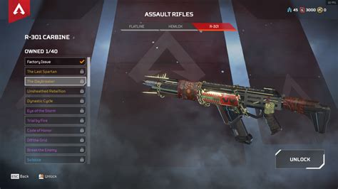 Apex Legends Todas Las Skins Legendarias De Armas Movistar Esports